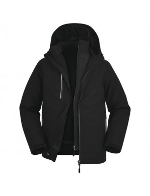 PARKA 3X1 DIN POLIESTER CU ELASTICITATE MECANICĂ - IMPERMEABILĂ ȘI RESPIRABILĂ