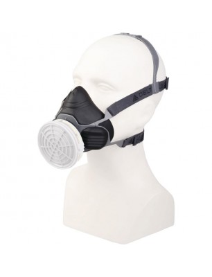 SEMI-MASCĂ DIN 3 MATERIALE - PREVĂZUTĂ PENTRU UN 1 CARTUȘ FILTRANT