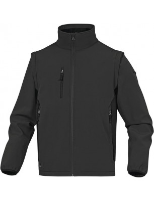 JACHETA SOFTSHELL 96% POLIESTER 4% FIBRĂ SINTETICĂ ELASTICĂ - MÂNECI DETAȘABILE