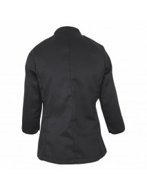 TUNICA BUCATAR DAMA CU BUTONI, NEAGRA