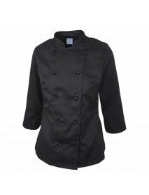 TUNICA BUCATAR DAMA CU BUTONI, NEAGRA