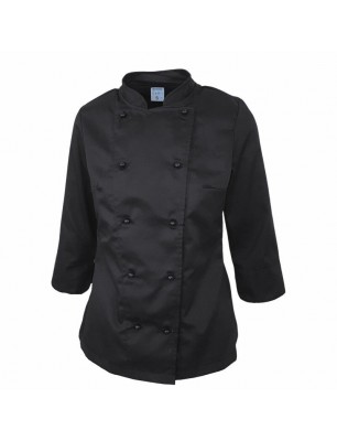 TUNICA BUCATAR DAMA CU BUTONI, NEAGRA