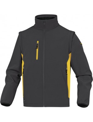 JACHETA SOFTSHELL 96% POLIESTER 4% FIBRĂ SINTETICĂ ELASTICĂ - MÂNECI DETAȘABILE