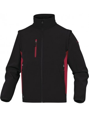 JACHETA SOFTSHELL 96% POLIESTER 4% FIBRĂ SINTETICĂ ELASTICĂ - MÂNECI DETAȘABILE