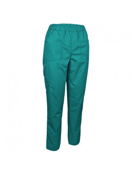PANTALONI MEDICALI POPLIN VERZI DAMA