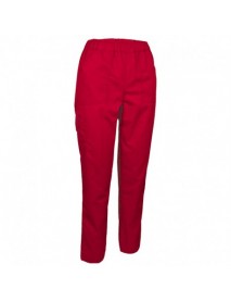 PANTALONI MEDICALI POPLIN ROSU