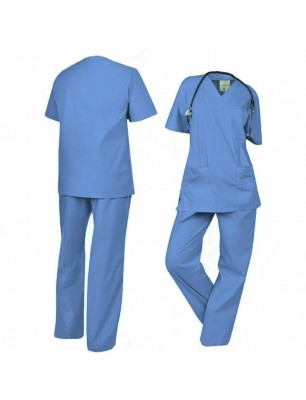 COSTUM MEDIC POPLIN 165GR BLEU