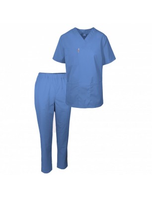 COSTUM MEDIC POPLIN 165GR BLEU