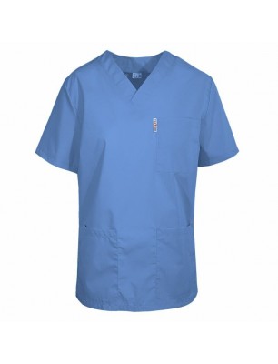 COSTUM MEDIC POPLIN 165GR BLEU