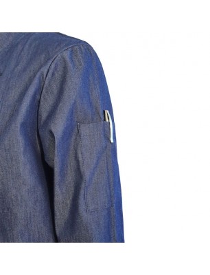 TUNICA BUCATAR BARBAT DENIM, BUTONI