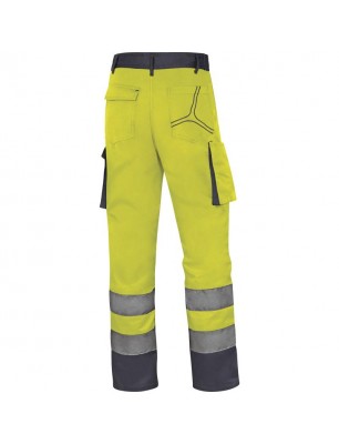 PANTALONI DE LUCRU INALTA VIZIBILITATE MACH2 DIN BUMBAC/POLIESTER