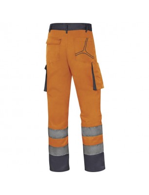 PANTALONI DE LUCRU INALTA VIZIBILITATE MACH2 DIN BUMBAC/POLIESTER