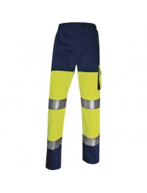 PANTALONI DE LUCRU INALTA VIZIBILITATE PANOSTYLE DIN POLIESTER/BUMBAC