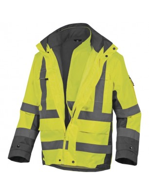PARKA INALTA VIZIBILITATE DIN POLIESTER CU MEMBRANA PU PARKA INALTA VIZIBILITATE DIN POLIESTER CU MEMBRANA PU